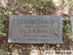 Elizabeth O Bowser