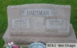 Donald F Hausman