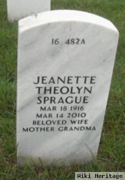 Jeanette Theolyn Sprague