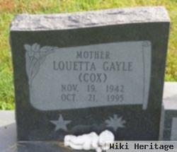 Louetta Gayle Cox Secrest