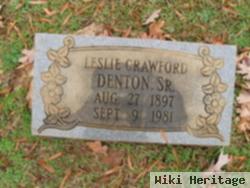 Leslie Crawford Denton, Sr