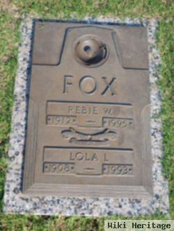 Rebie W. Fox