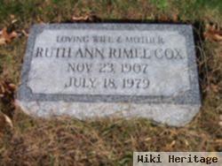 Ruth Anna Rimel Cox