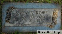 Sara A Rowe