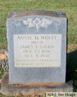 Annie M. Wolfe Gaskin