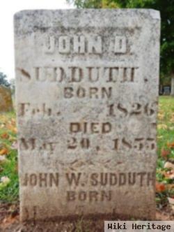 John D. Sudduth