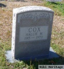 Hallie M Cox