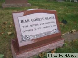 Mrs Jean Gossett Gaines