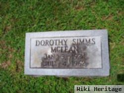 Dorothy Simms Mclean