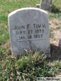 John F Timm