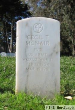 Pvt Cecil T Mcnair