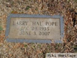 Larry "hal" Pope