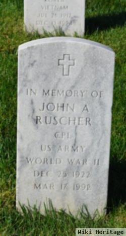 John A "johnny" Ruscher