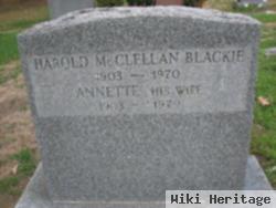 Harold Mcclellan Blackie, Sr.