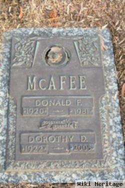 Donald F Mcafee