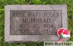 Rose Mary "posey" Muirhead