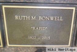 Ruth M "rapid" Bonwell