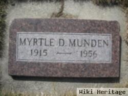 Myrtle D Munden