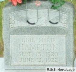 Onie Marie Hampton