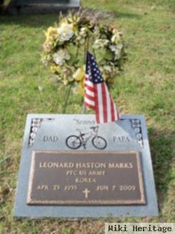 Pfc Leonard Haston "sonny" Marks