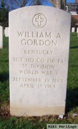 William A Gordon