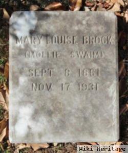 Mary Louise "mollie" Swaim Brock