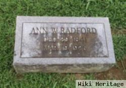 Ann W Leavell Radford