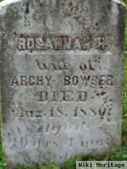 Rosannah H. Bowser Bowser