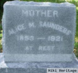 Alice M Thomas Saunders