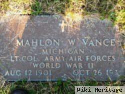 Ltc Mahlon William Vance