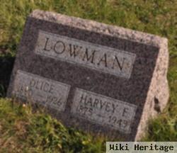 Harvey E Lowman