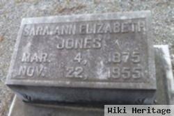 Sara Ann Elizabeth "lizzie" Kitchens Jones