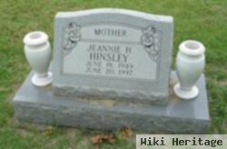 Jeannie H Hinsley