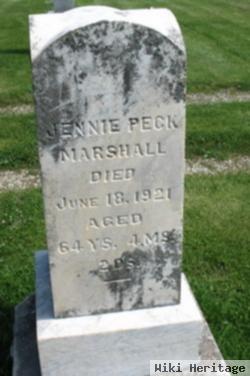 Rebecca Jane "jennie" Coventry Peck Marshall