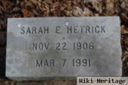 Sarah E Hetrick