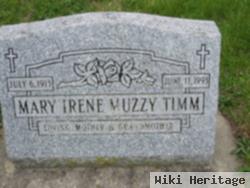 Mary Irene Muzzy Timm