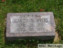 Juanita M Myers