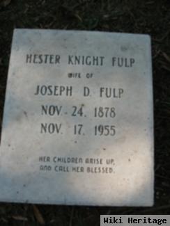 Fannie Hester Knight Fulp