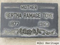 Bertha Ramage Fry Toye