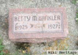 Betty M Winkler