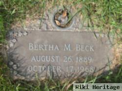 Bertha M Beck