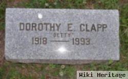 Dorothy E. "betty" Clapp Rowe