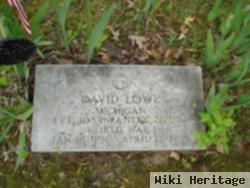 Pvt David Lowe