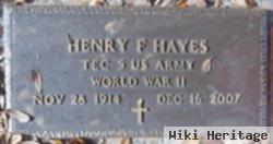 Henry F Hayes
