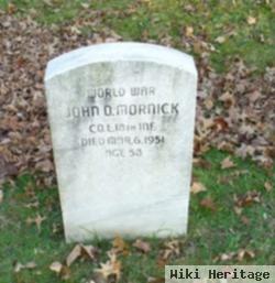 John O Mornick