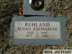 Martha Susan Ruhland Zacharias