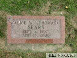 Alice W Thomas Sears