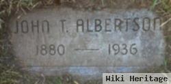 John T Albertson