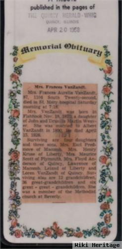 Frances Aurelia Weaver Vanzandt