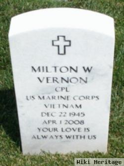 Milton W Vernon